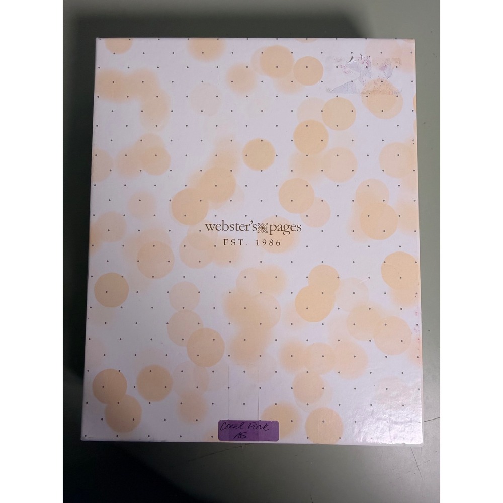 Webster's Pages Planner A5 Coral Pink NEW 6-Ring Binder Coquette Office
